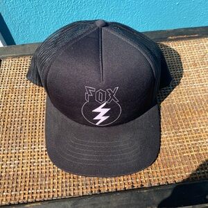 Womens Fox Black Trucker Hat